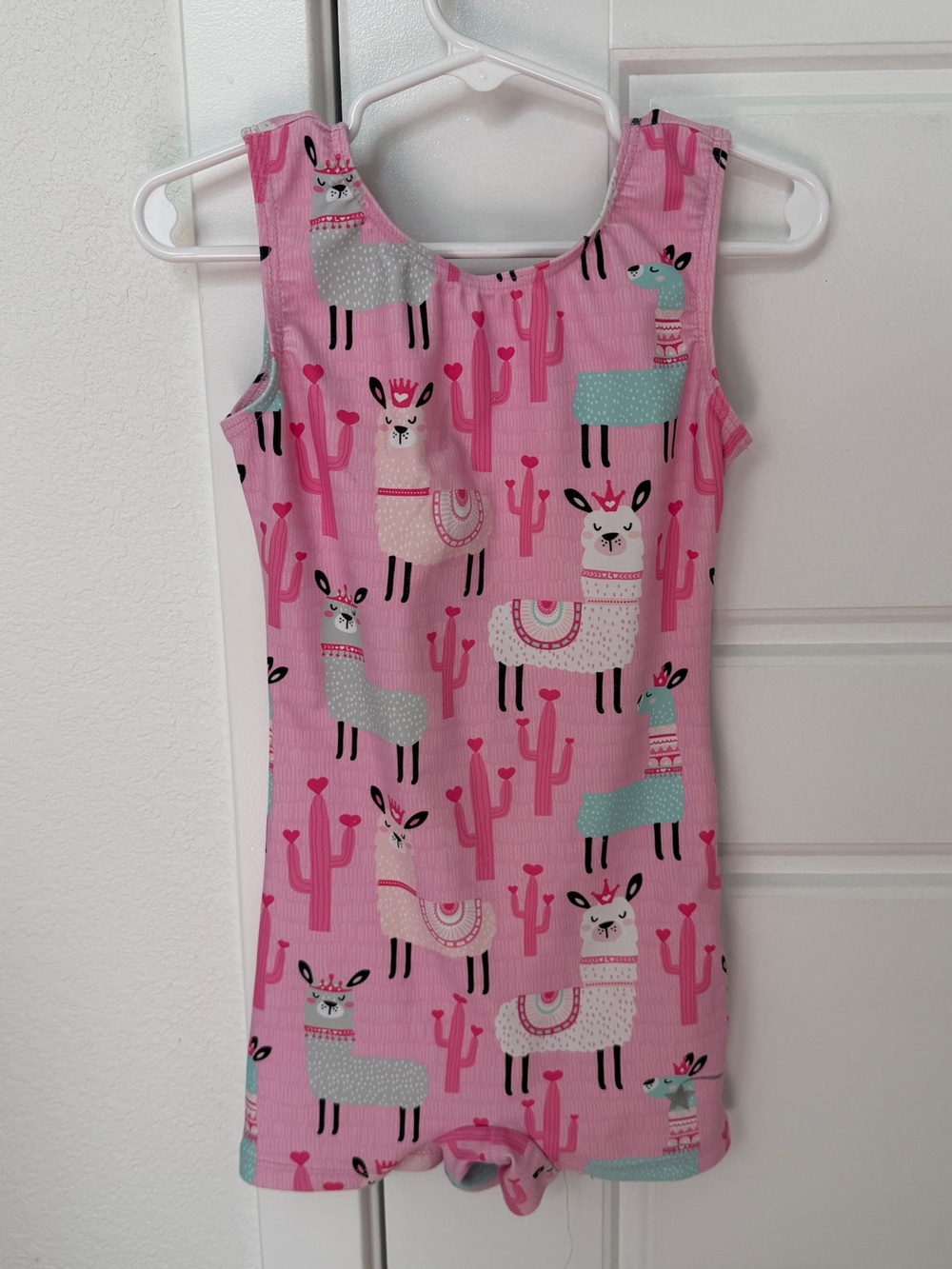 Destira Llama Cactus Unitard Girls XS Gymnastics - Picture 2 of 5